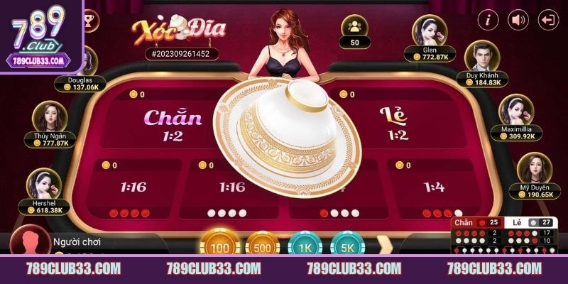 Xóc đĩa 789Club dòng game truyền thống